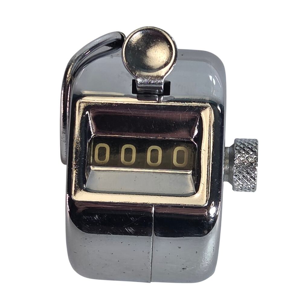 ​Vintage Omega HTC-495 Hand Tally Counter - 4-Digit Mechanical Clicker Japan